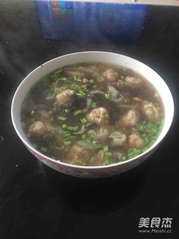 海味肉丸汤的做法
