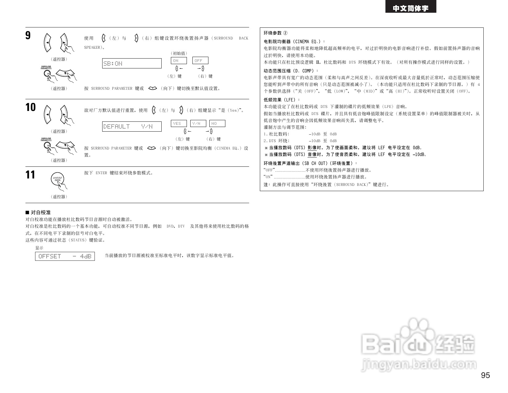 DENON AVR-1604收音环绕扩音操作说明书:[5]