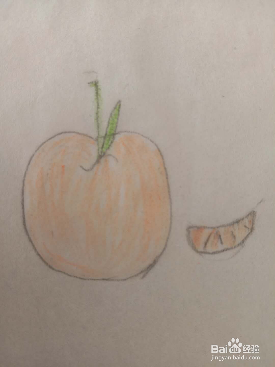 简笔画 如何画橘子
