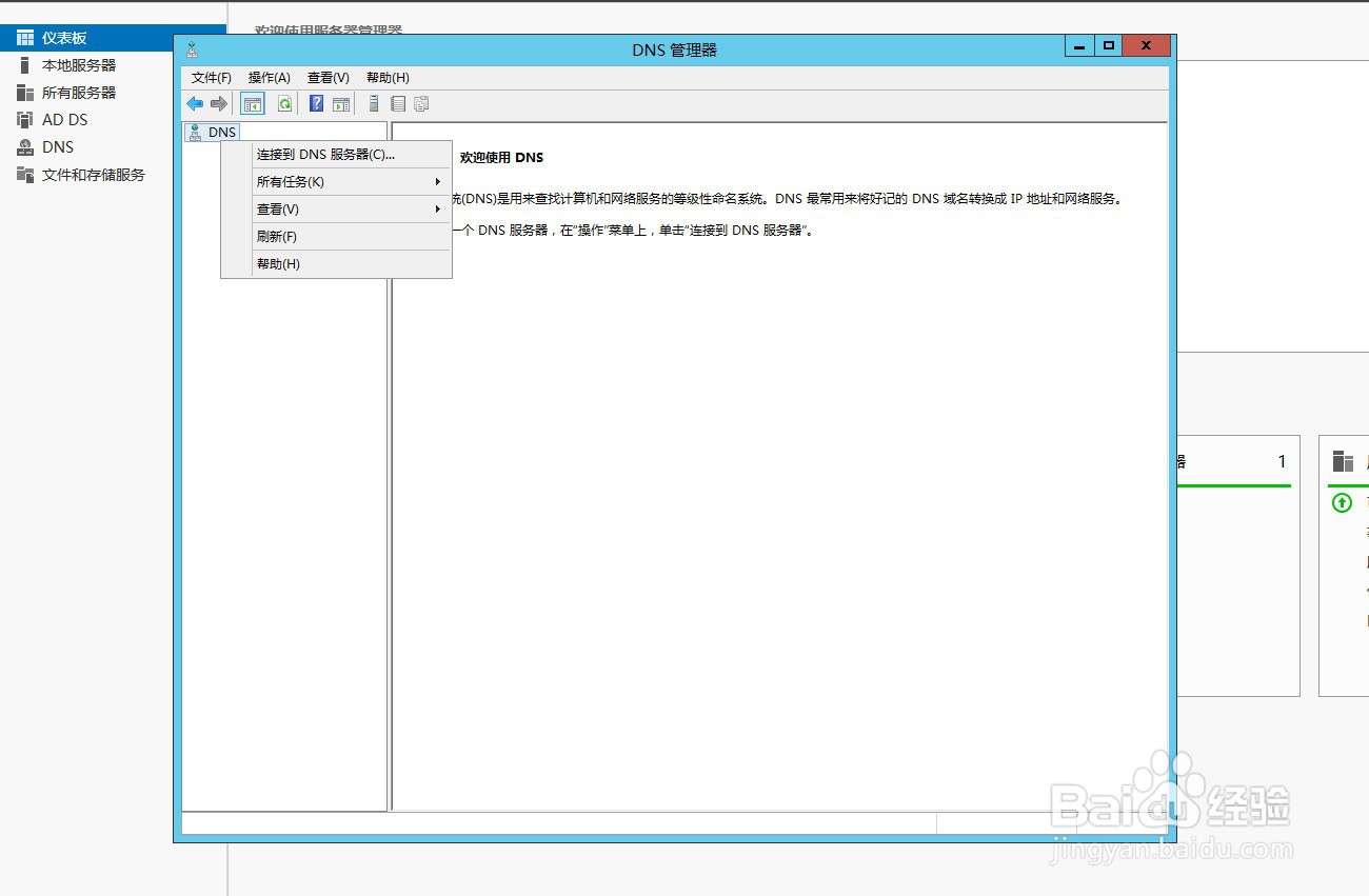 在DNS管理器中删除DNS目录后怎么打开？