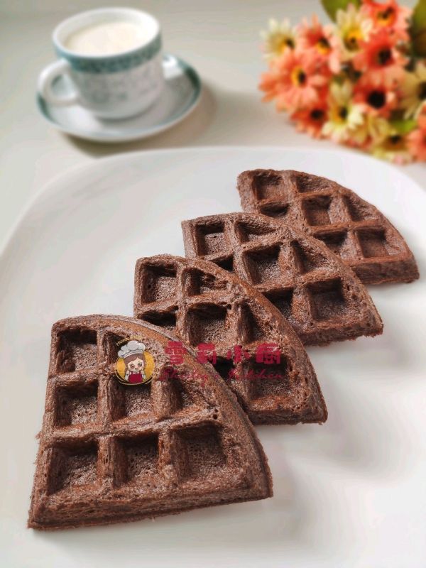 低碳可可华夫饼