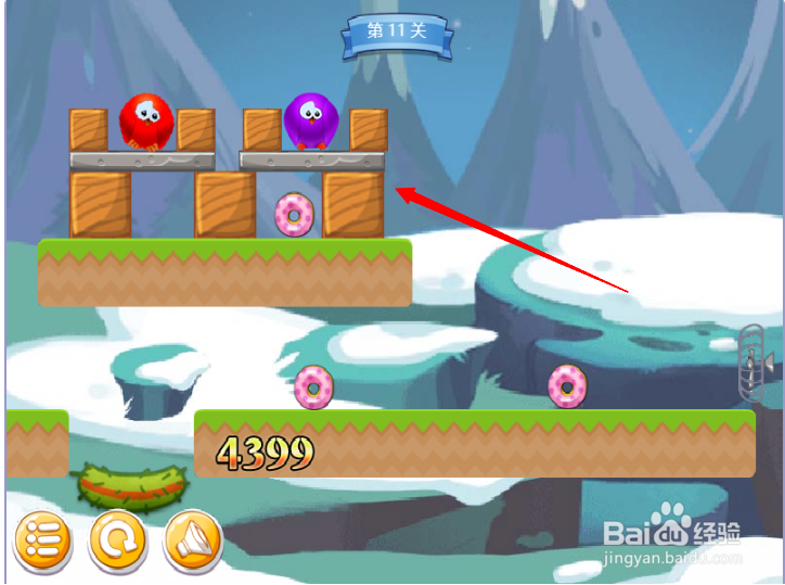 小游戏泡泡鸟历险记2第11关