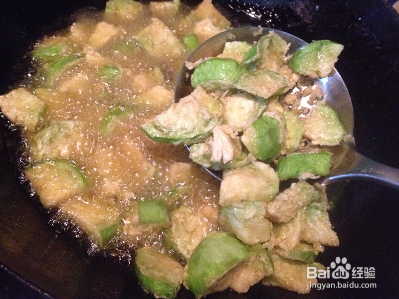 茄子烩虾仁的做法