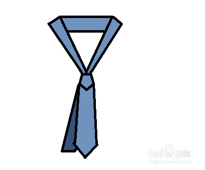 简笔画-领带的简笔画如何画