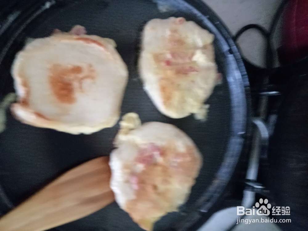 发面鸡蛋火腿饼