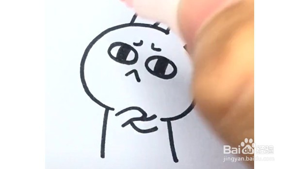 生气的兔子简笔画怎么画