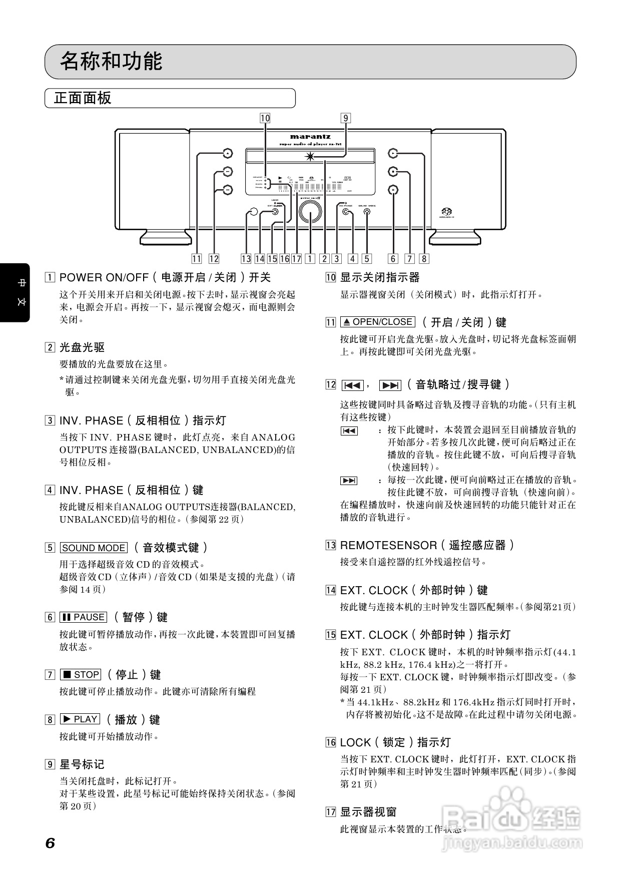马兰士SA-7S1 CD播放机使用说明书:[1]