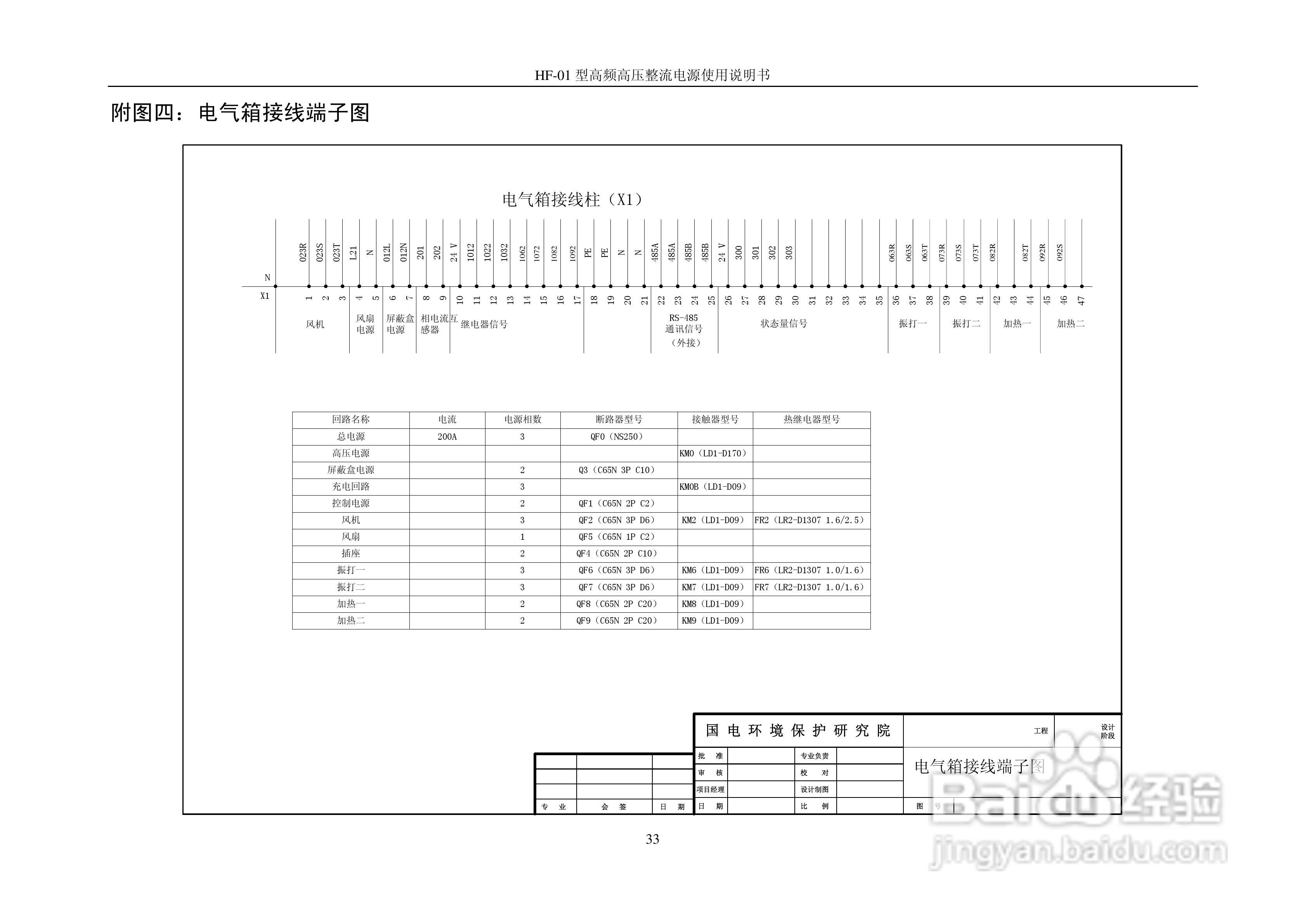 HF-01型电除尘器高频电源使用说明书:[4]
