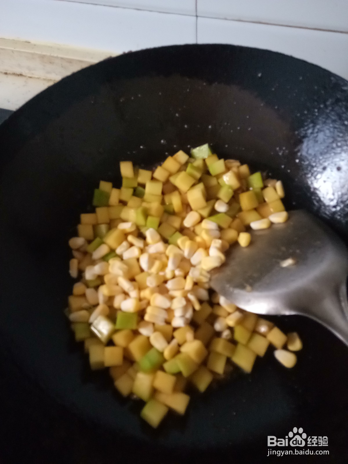 嫩南瓜炒玉米粒