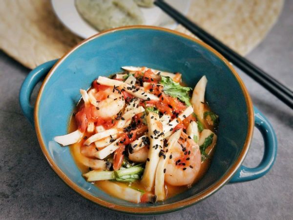 减脂番茄鸡腿菇