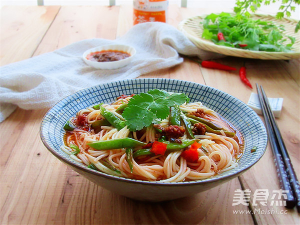 肉末酱味豆角面