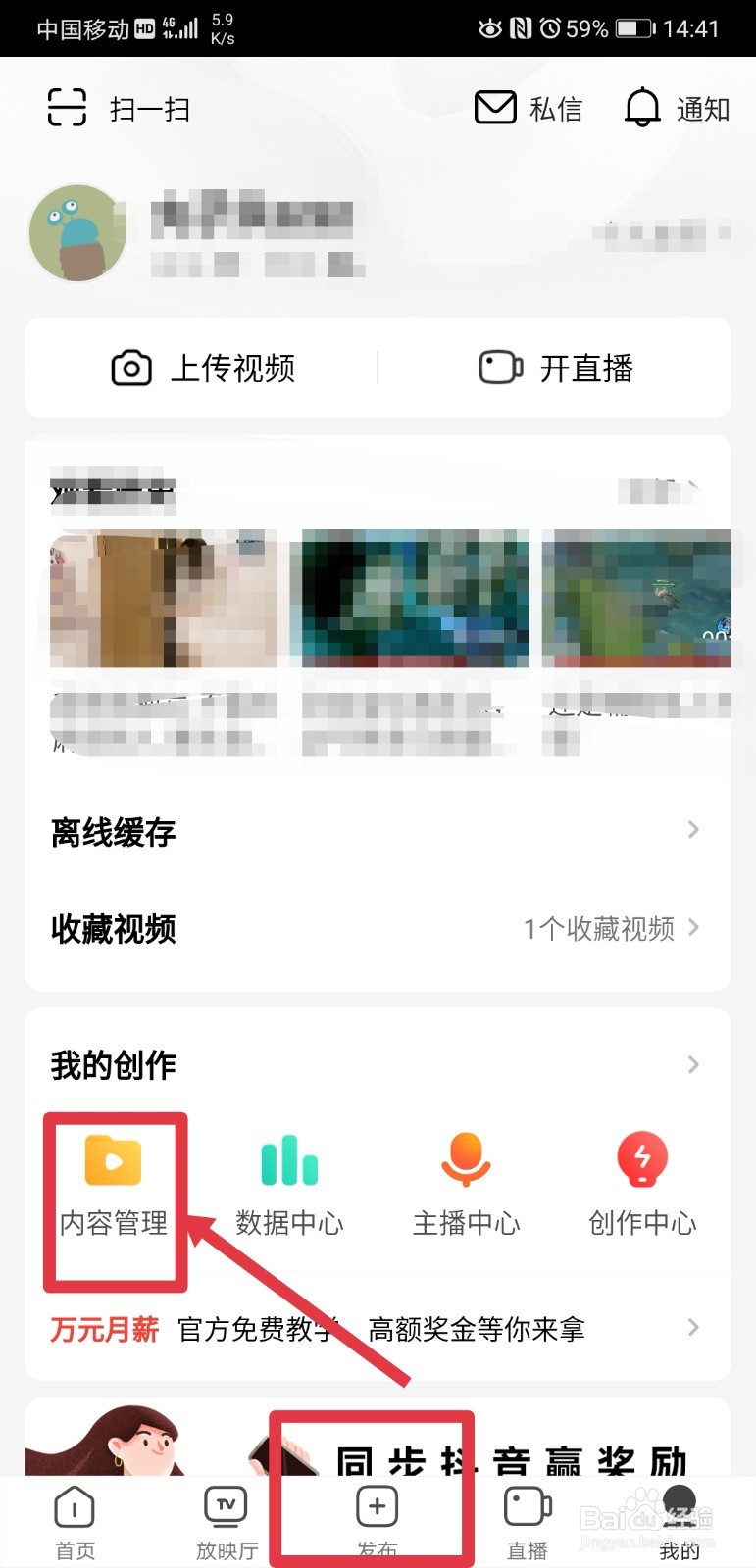 西瓜视频如何查看个人收益