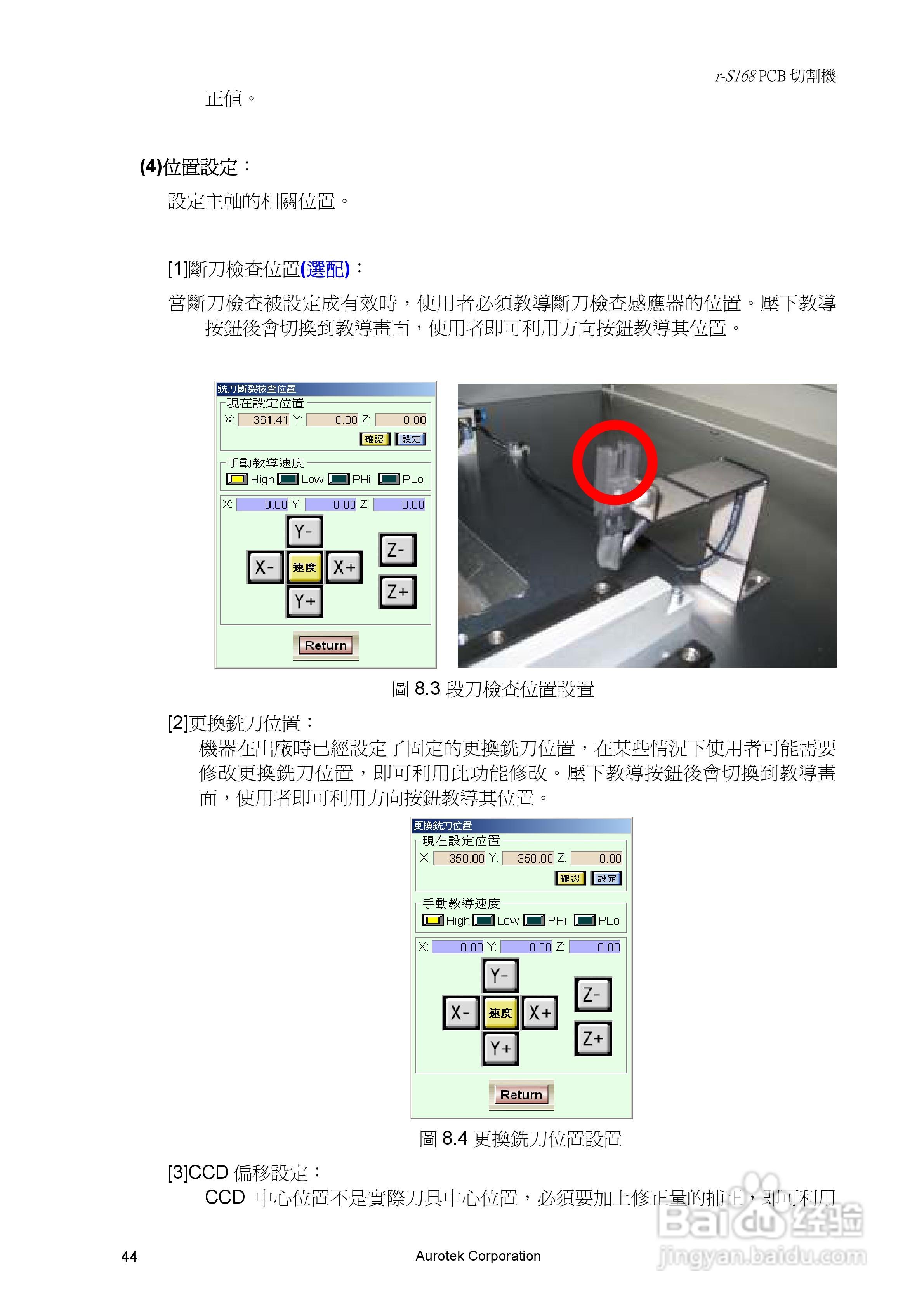 Aurotek Y-S168SA 2-Slide PCB切割机使用手册:[6]