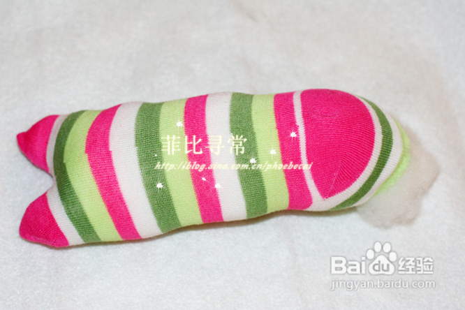 DIY粉可爱的袜子猫成为新宠（分享过程）