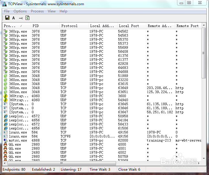 Fport在WIN7旗舰版系统下不支持