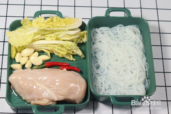 粉丝娃娃菜鸡胸肉