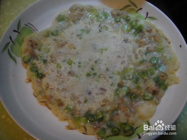 3岁宝宝小吃--豌豆肉饼！