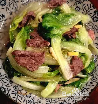 生菜爆炒牛肉