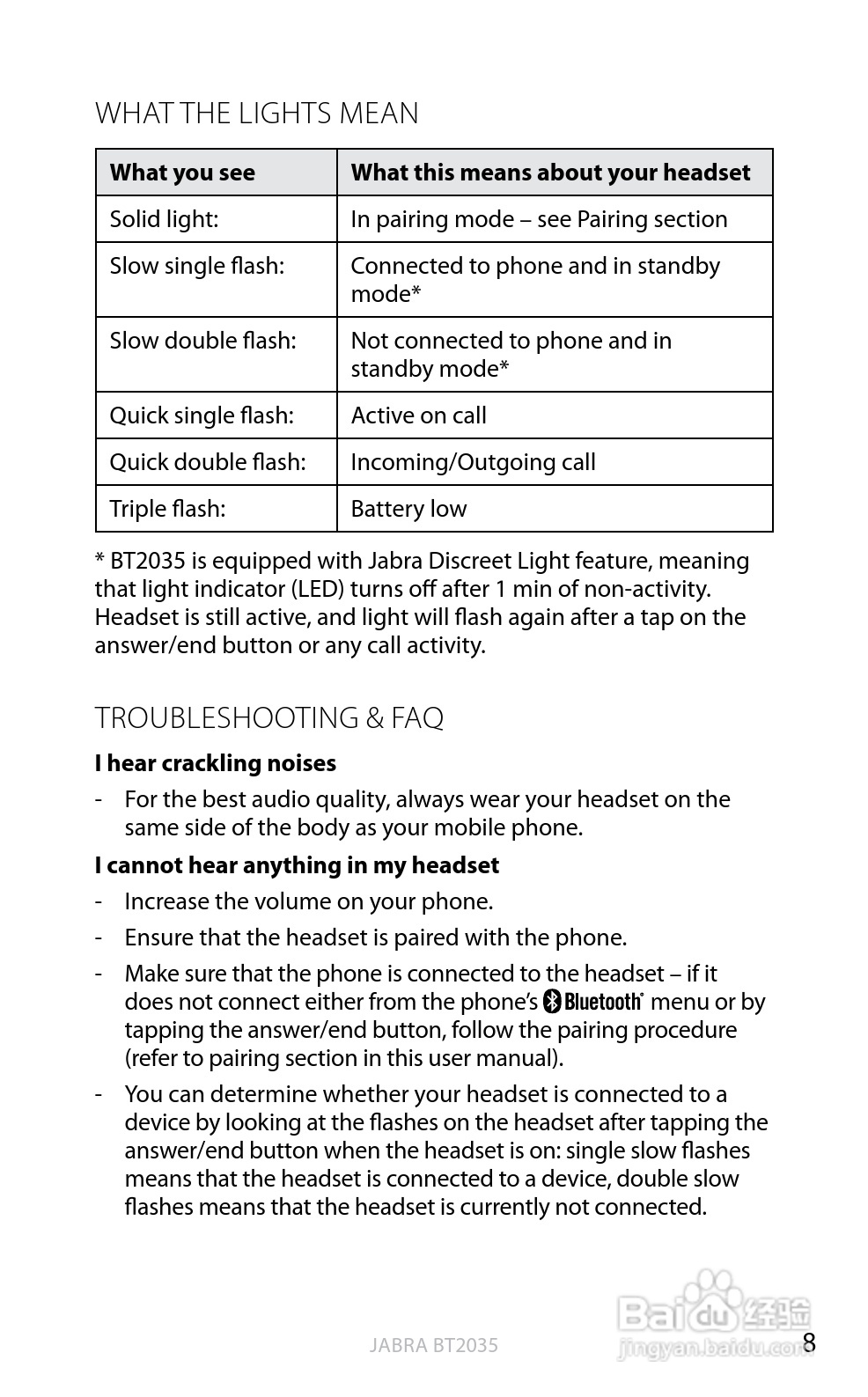 捷波朗BT2035蓝牙耳机使用说明书:[2]