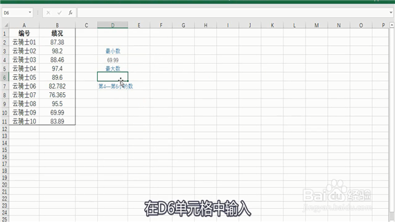 excel中的small函数怎么用