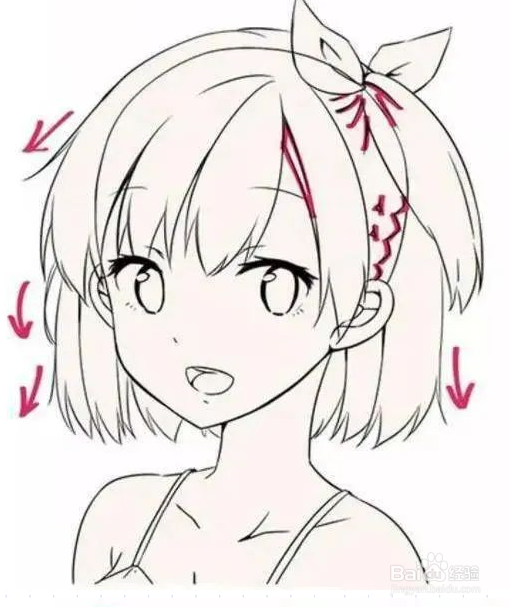 漫画头发怎么画