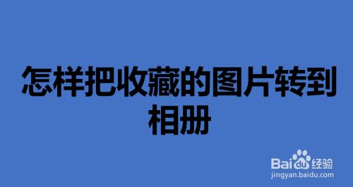 怎样把收藏的图片转到相册