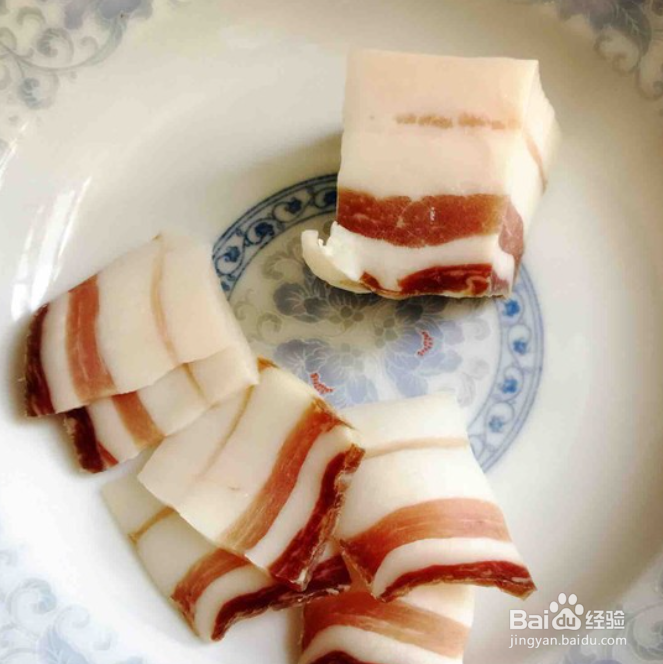 好吃的腊肉炒豆丝
