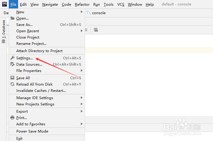 DataGrip怎么关闭显示文件扩展名