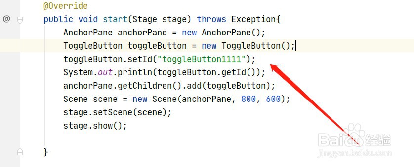 javafx如何设置ToggleButton属性id