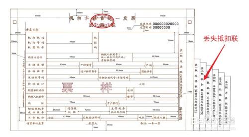 丟失機動車發票抵扣聯,依據