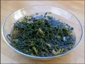 干荠菜炒肉末的做法