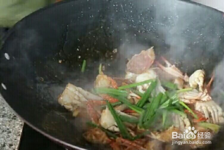 油焖螃蟹拖后腿做