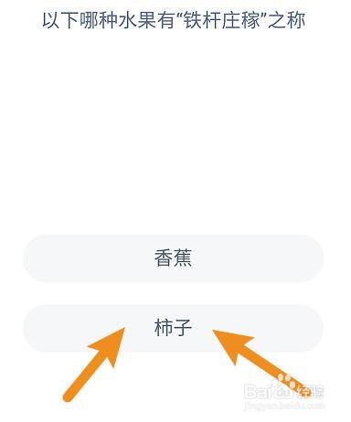 以下哪种水果有“铁杆庄稼”之称？蚂蚁庄园答案