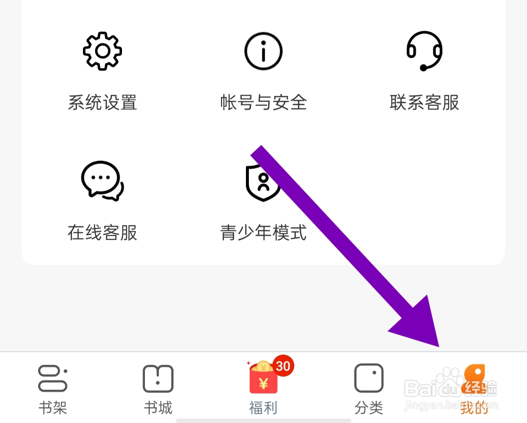 小说阅读吧软件怎样开启系统默认通道