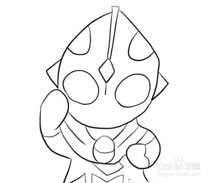 教你迪迦奥特曼卡通简笔画