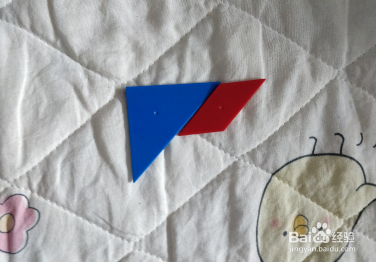 用七巧板智力拼图怎么拼一只长尾观赏鸡？