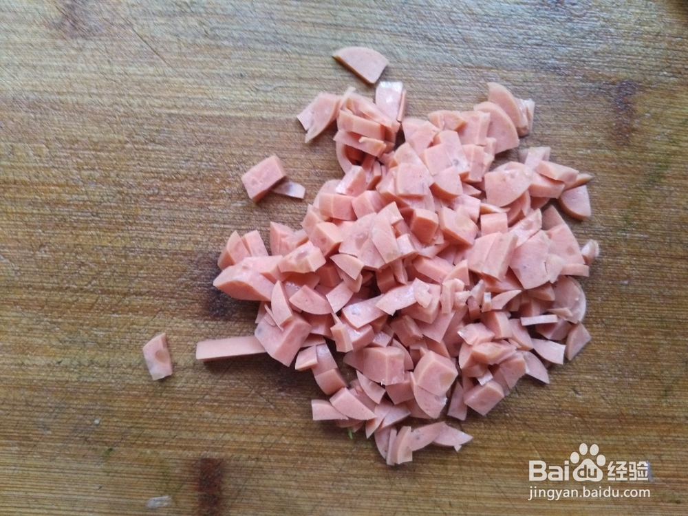 早餐小葱，火腿，鸡蛋煎饼的做法