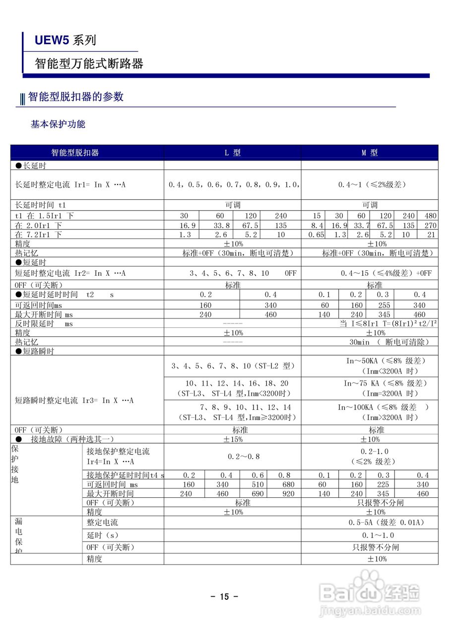 宏美UEW5智能型万能式断器说明书:[2]