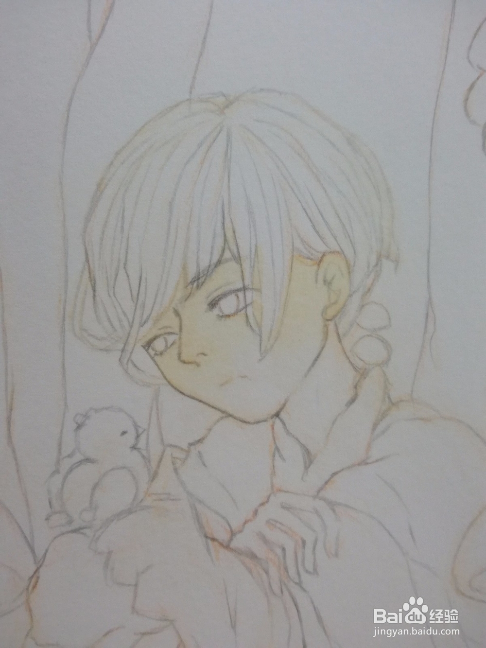《蘑菇少年》水彩插画人物上色教程