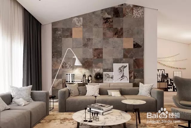客厅背景墙也可以很高调！
