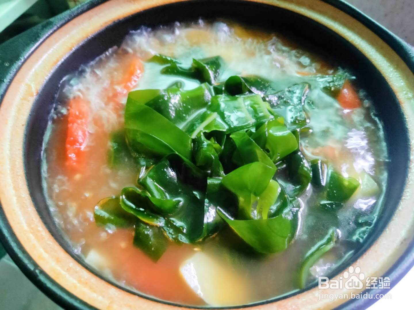 番茄土豆裙带菜煲---初冬怎么吃