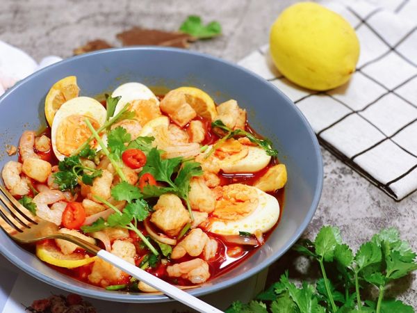 泰式酸辣捞汁虾仁巴沙鱼