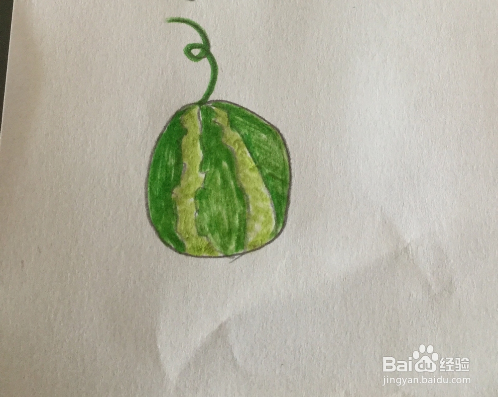 西瓜简笔画教程