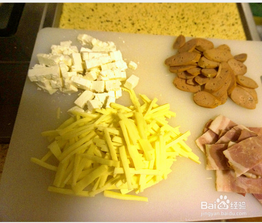 超快手培根披萨