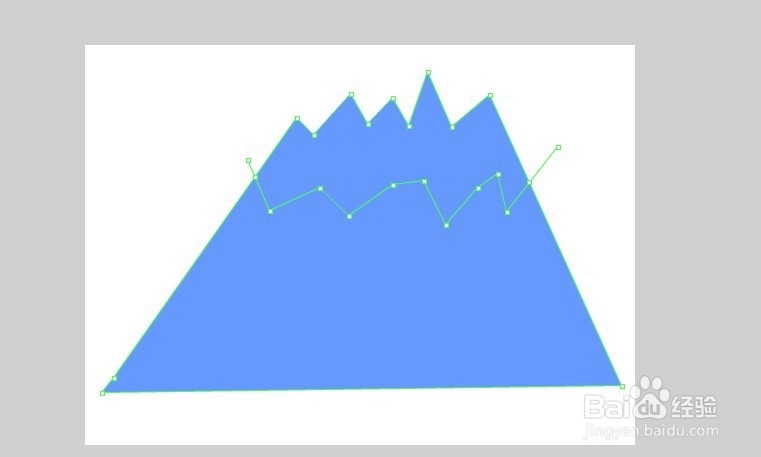 flash绘制雪山的教程