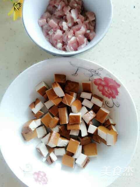 肉丁香干炒毛豆