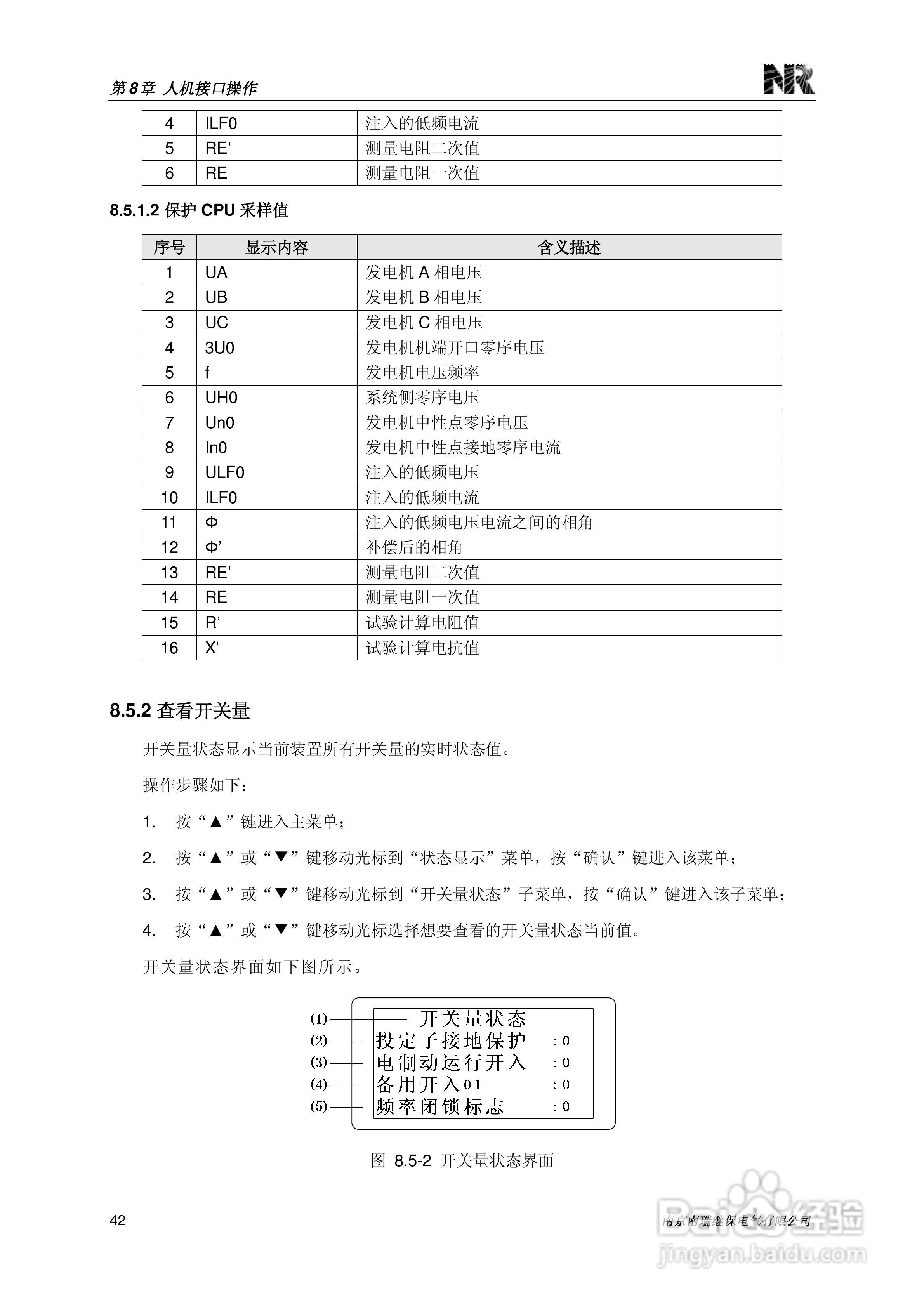 南瑞继保RCS-985SE发电机定子接地保护装置技术使用说:[6]