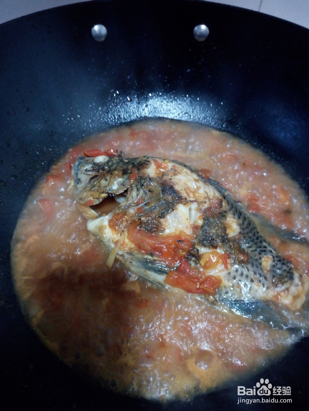 #美食#西红柿焖罗非鱼的做法