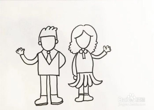 家长的简笔画怎么画