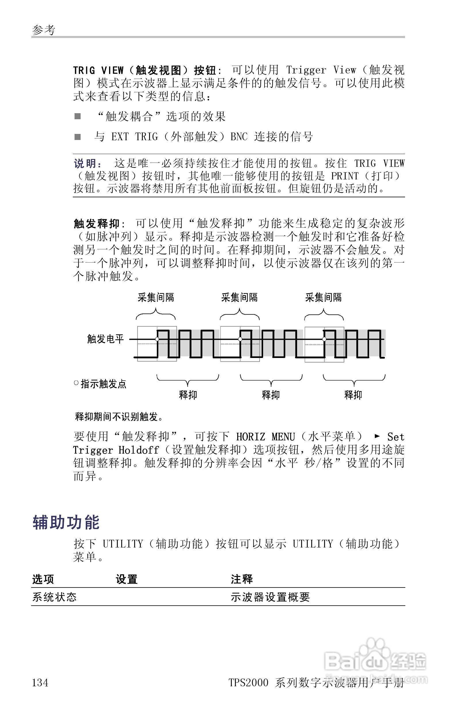 泰克TPS2024数字存储示波器用户手册:[16]